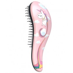 Dtangler Detangling The Mini Brush - Baby hair brush Unicorn Pink