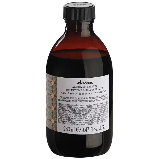 Davines Alchemic Shampoo For Natural & Coloured Hair Chocolate - Šampon pro zvýraznění barvy vlasů