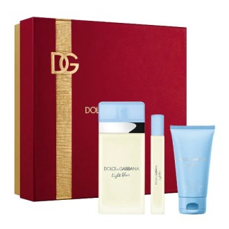 Dolce Gabbana Light Blue dovanų rinkinys EDT 100 ml, kūno kremas Light Blue 50 ml ir miniatiūrinis 2