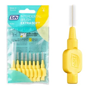 TePe Interdental Brush Normal (0.7 mm yellow 8 pcs) - interdental toothbrushes