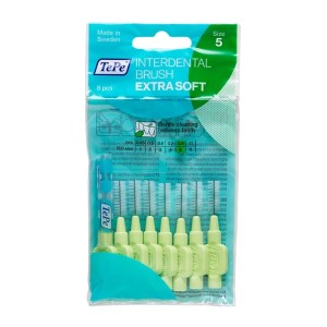 TePe Interdental Brush Extra Soft ( 0,8 mm 8 pcs ) - Very fine interdental brushes 8 pcs