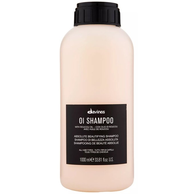 Davines OI Shampoo - Šampūnas nepaprastam blizgesiui ir švelnumui visų tipų plaukams, 1000 ml