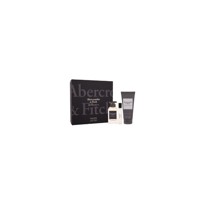 Abercrombie & Fitch Authentic Gift Set EDT 100 ml, Shower Gel 200 ml a mini EDT 15 ml 100ml