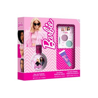 FRAGRANCES FOR CHILDREN Barbie Gift Set EDT 30 ml, lip gloss and eyeshadow 30ml