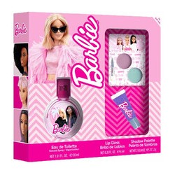 FRAGRANCES FOR CHILDREN Barbie Gift Set EDT 30 ml, lip gloss and eyeshadow 30ml