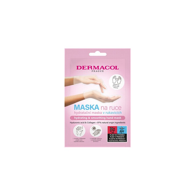 Dermacol Hand Mask - drėkinanti kaukė rankoms su pirštinėmis, 1 pora