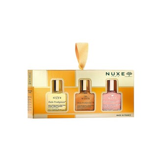 Nuxe Huile Prodigieuse The 3 Prodigieux Dry Oil Set - sausųjų aliejų rinkinys, 3 x 10 ml