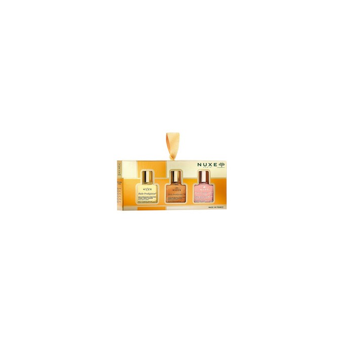 Nuxe Huile Prodigieuse The 3 Prodigieux Dry Oil Set - sausųjų aliejų rinkinys, 3 x 10 ml