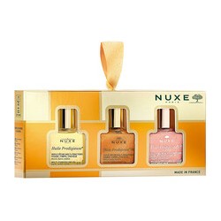 Nuxe Huile Prodigieuse The 3 Prodigieux Dry Oil Set - sausųjų aliejų rinkinys, 3 x 10 ml