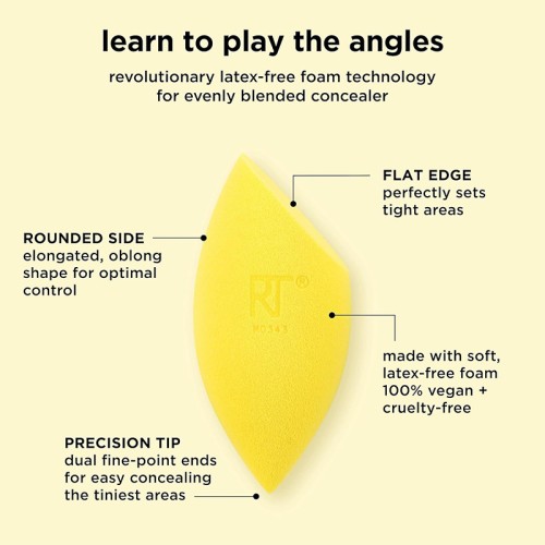 Real Techniques Miracle Concealer Sponge Duo - aplikatorius 2 vnt.