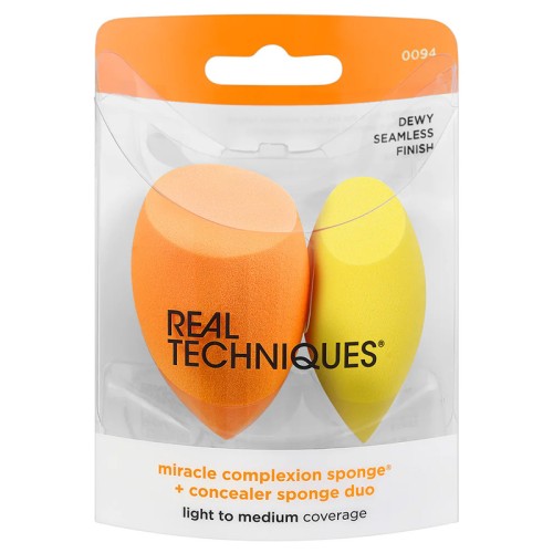 Real Techniques Miracle Complexion Sponge + Concealer Sponge Duo - Aplikátor 1 vnt.