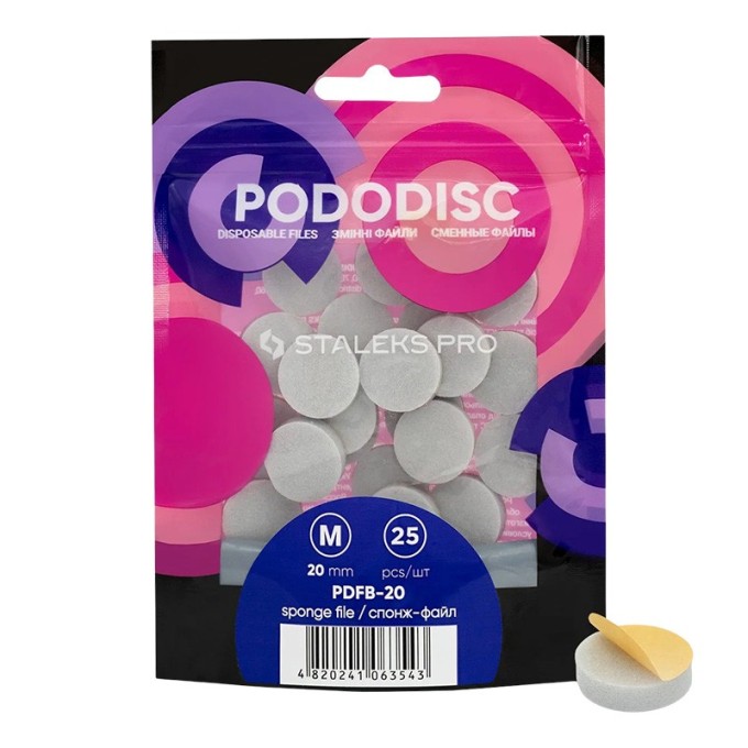 Stalevnt. Pro M Disposable Files-sponges for Pedicure Disc - poliravimo kempinė pedikiūro diskui