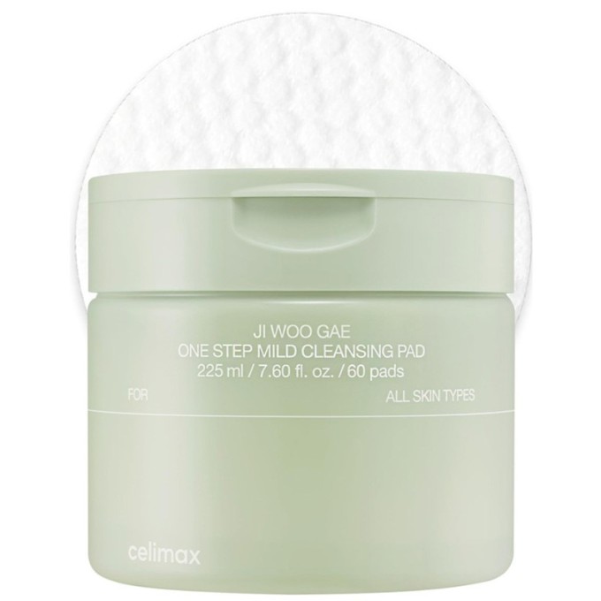 Celimax Ji Woo Gae One Step Mild Cleansing Pad - makiažo šalinimo pagalvėlės su maitinamuoju