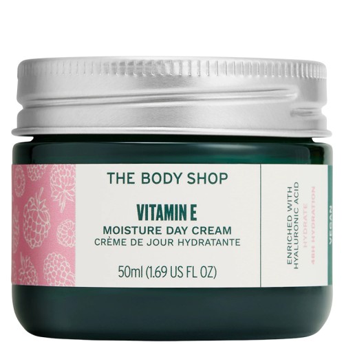 The Body Shop E Moisture Day Cream - dieninis veido kremas, 50 ml