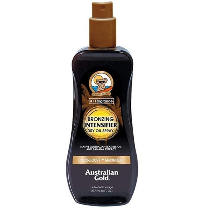 Australian Gold Bronzing Intensifier Dry Oil Spray - bronzantinis purškiklis intensyviam įdegiui