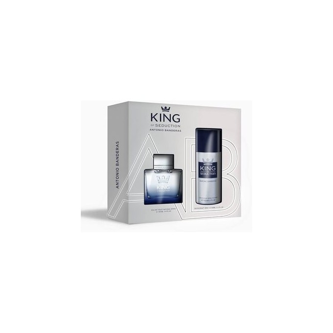 Antonio Banderas King Of Seduction Dárková sada EDT 100 ml a deospray 100ml