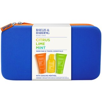 Baylis & Harding Man Wash Bag & Travel Essentials Set ( Citrus, Limetka & Máta )