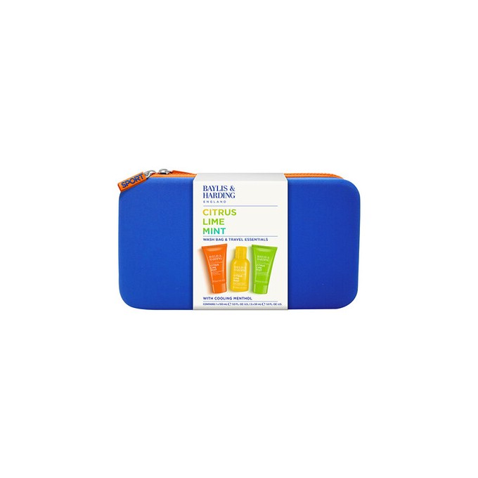 Baylis & Harding Man Wash Bag & Travel Essentials Set ( Citrus, Limetka & Máta )