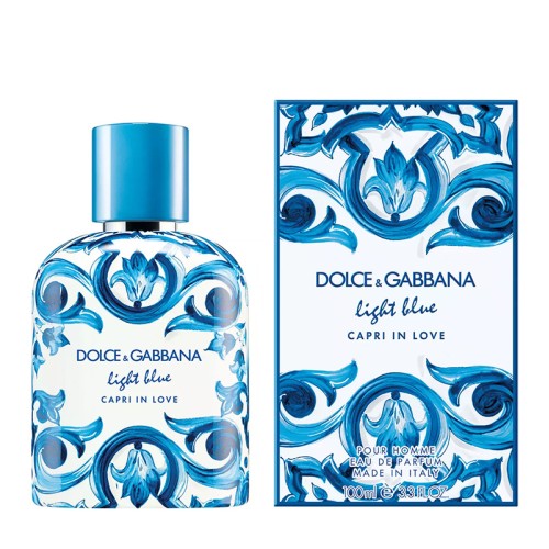 Dolce Gabbana Light Blue pou Homme Capri in Love EDP 100 ml kvepalai vyrams
