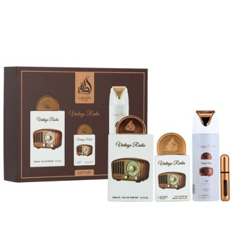 Lattafa Pride Vintage Radio Gift Set - dovanų rinkinys - EDP 100 ml, EDP 20 ml, kūno dezodorantas 2