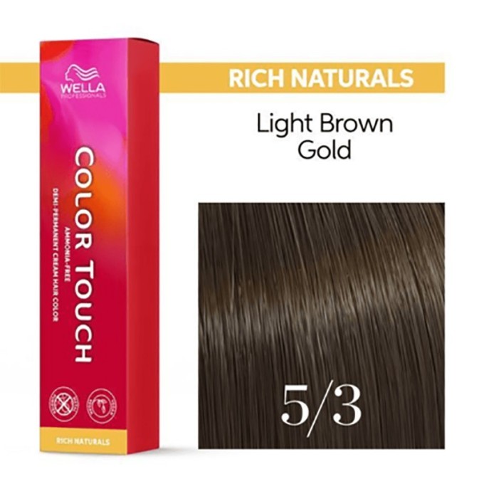 Wella Professional Color Touch Rich Naturals - plaukų dažai, 60 ml - 5/3