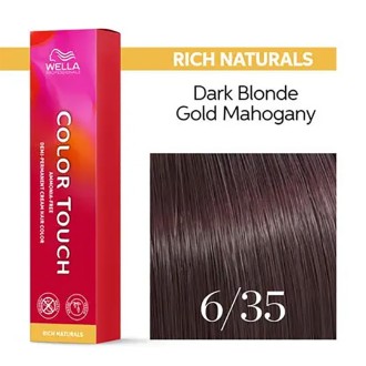 Wella Professional Color Touch Rich Naturals - plaukų dažai, 60 ml - 6/35