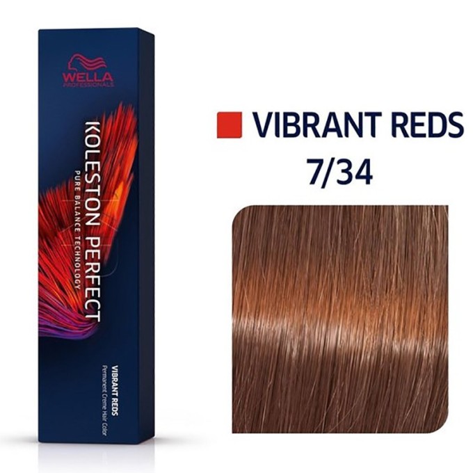 Wella Professional Koleston Perfect ME Vibrant Reds - plaukų dažai, 60 ml - 7/34