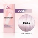 Wella Professional Shinefinity Zero Lift Glaze - plaukų dažai, 60 ml - 09/65 Pink Shimmer