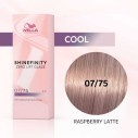 Wella Professional Shinefinity Zero Lift Glaze - plaukų dažai, 60 ml - 07/75 Raspberry Latte