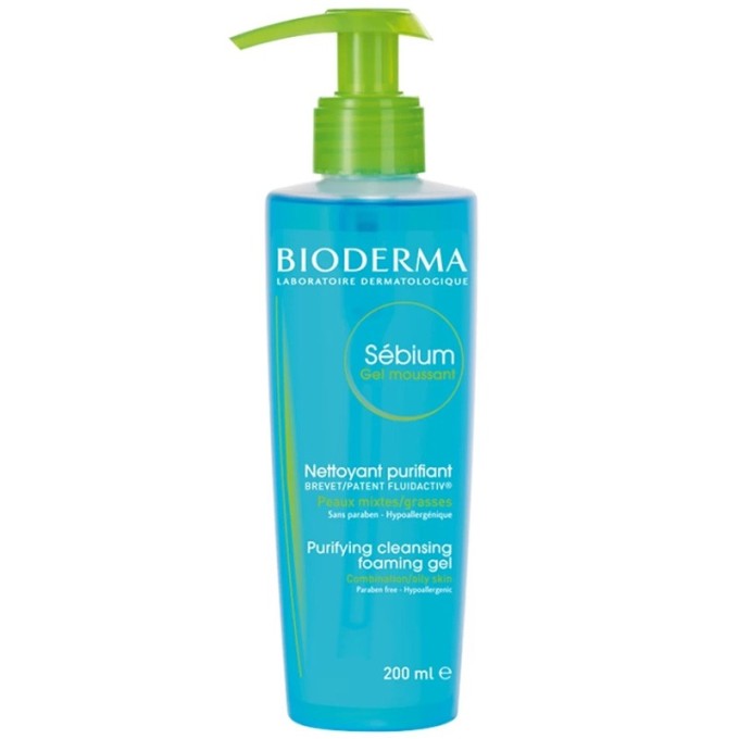 Bioderma SÉBIUM Gel Moussant Purifying And Foaming Gel ( combination and fatty skin ) - Cleansing