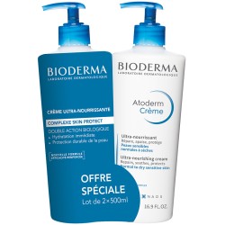 Bioderma Atoderm Ultra-Nourishing Moisturising Cream Duopack 1000 ml