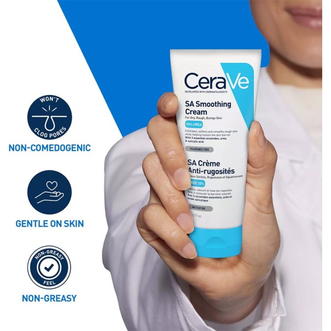 CeraVe SA Smoothing Cream - Daily skin cream 177 ml