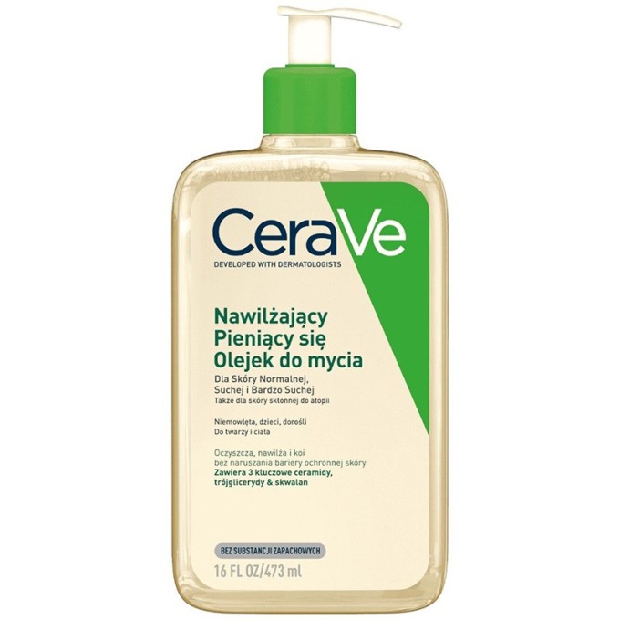 CeraVe Facial Cleansers Hydrating Foaming Oil Cleanser 473 ml