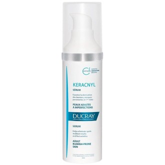 Ducray Keracnyl Serum - kreminis serumas odai su netobulumais, 30 ml