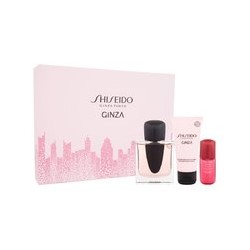 Shiseido Ginza rinkinys moterims - EDP 50 ml, kūno losjonas 50 ml ir odos serumas 10 ml