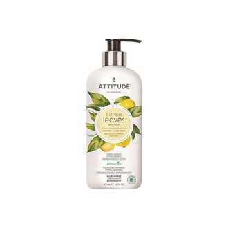 Attitude Superleaves Hand Soap Lemon leaves - natūralus rankų muilas, 473 ml