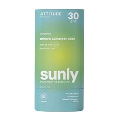 Attitude Sunly Mineral Sunscreen Stick SPF 30 - mineralinis pieštukas nuo saulės kūnui, 60 g