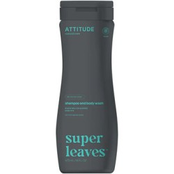 Attitude Super Leaves Shampoo and Body Wash - vyriškas šampūnas nuo pleiskanų ir dušo želė viename