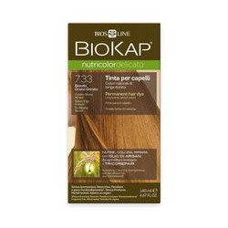 Biokap NUTRICOLOR DELICATO - plaukų dažai - 7.33 Blond Zlatá pšenice 140 ml