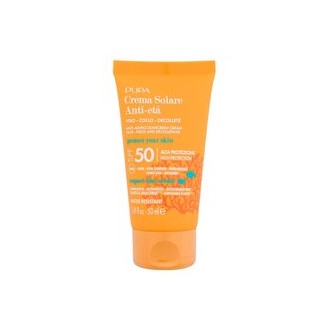Pupa Sunscreen Anti-Aging Cream SPF50 - apsauginis veido kremas nuo saulės, 50 ml