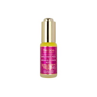 Saloos Královská péče Argan & Opuncie & Růže - prabangus veido aliejų serumas, 20 ml