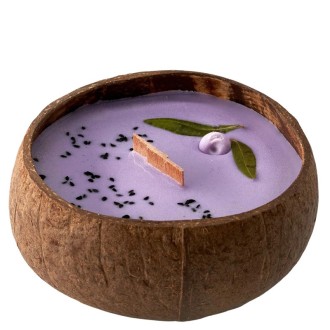 Tropikalia Svíčka z kokosu - vůně Borůvka a vanilka