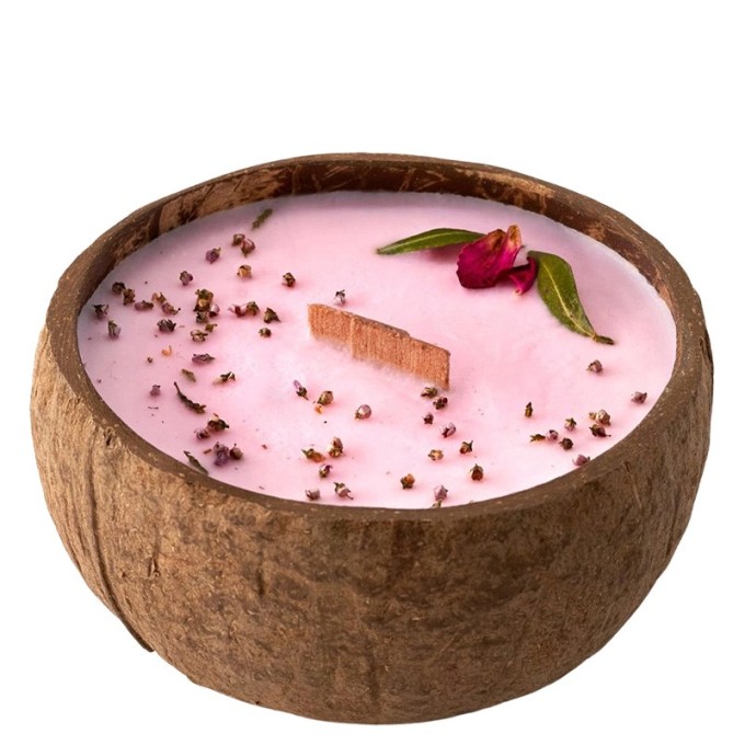 Tropikalia žvakė kokose, slyvų, rožių ir pačiulių kvapas