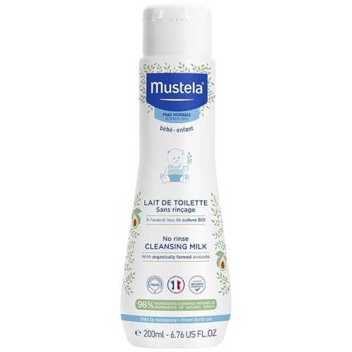 Mustela Bébé No Rinse Cleansing Milk - Body Lotion 200 ml