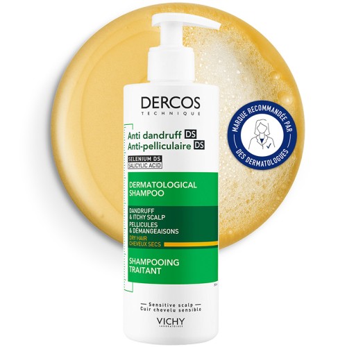 Vichy Dercos Anti-Dandruff Advanced Action Shampoo - Anti-dandruff shampoo 390 ml