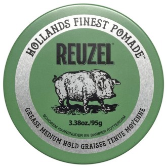 Reuzel Grease Medum Hol Green Pomade - Hair pomade 95 ml