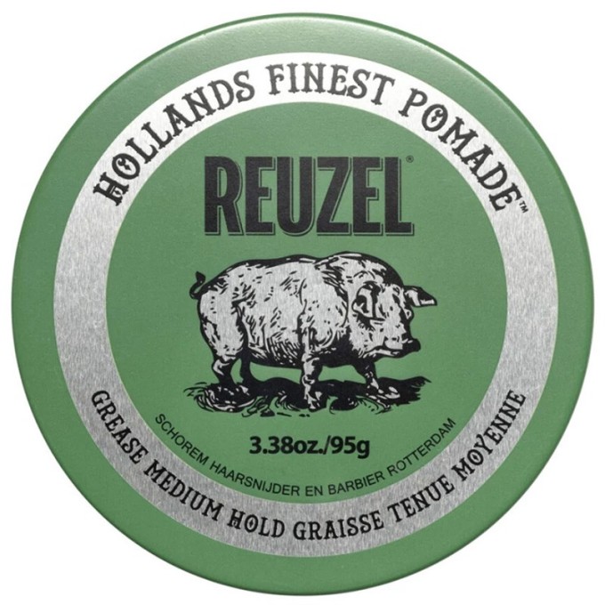 Reuzel Grease Medum Hol Green Pomade - Hair pomade 95 ml