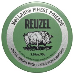 Reuzel Grease Medum Hol Green Pomade - Hair pomade 95 ml