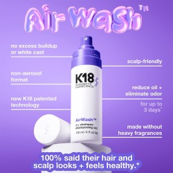 K18 AirWash Dry Shampoo - sausas šampūnas, 118 ml