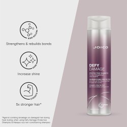 Joico Defy Damage Protective Shampoo - atkuriamasis šampūnas pažeistiems plaukams, 300 ml
